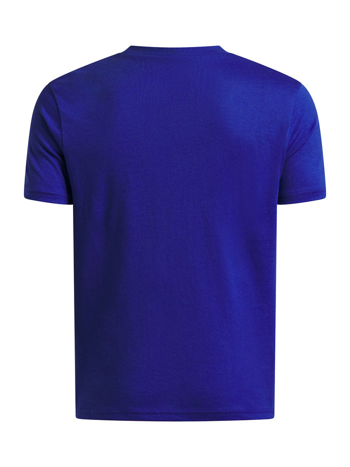 UA Curry Yth Logo MG Polera Manga Corta azul para niño