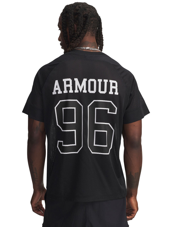 UA Mesh Jersey Polera Manga Corta verde para hombre