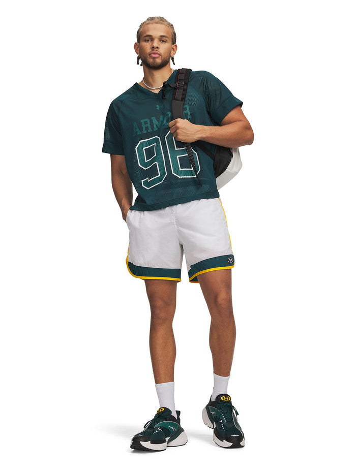 UA Mesh Jersey Polera Manga Corta verde para hombre