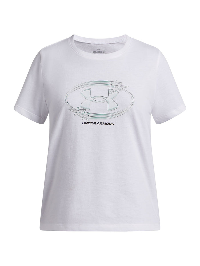 UA G Star Logo Lockertag SS Polera Sin Manga blanco para niña