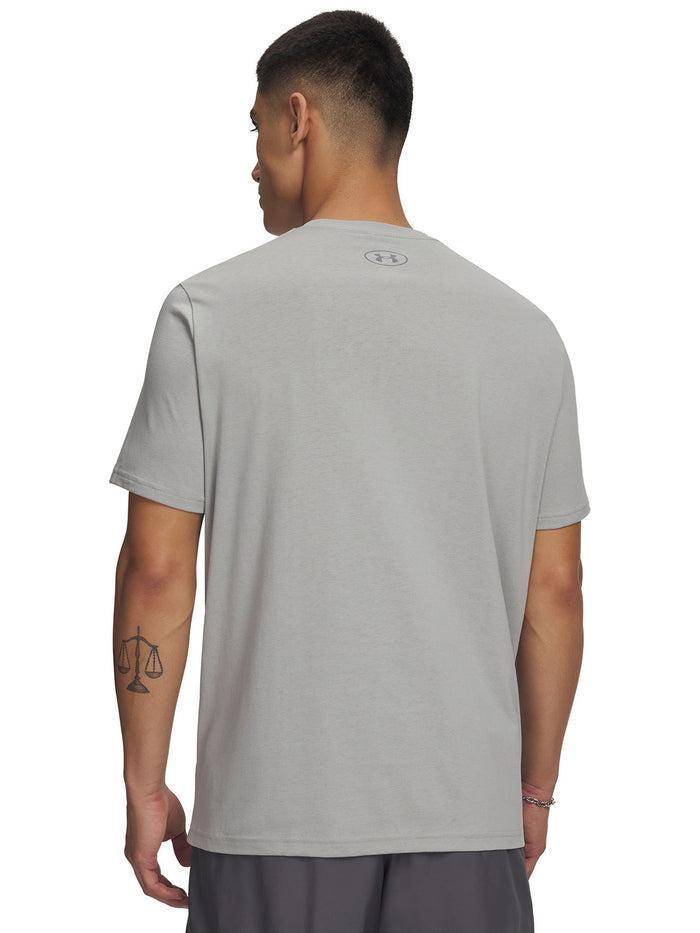 UA Team Issue Wordmark Polera Manga Corta gris para hombre
