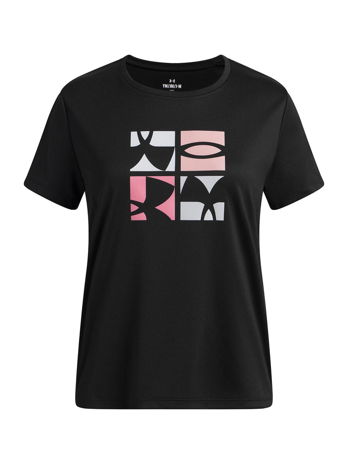 UA Tech Logo Graphic SSC Polera Manga Corta negro para niña