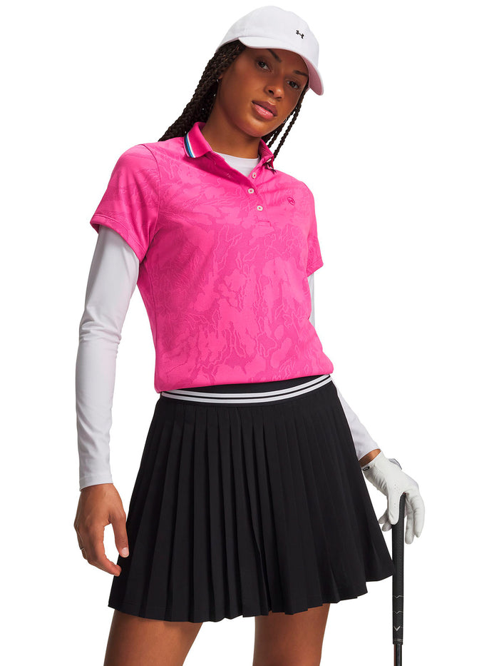 Polera manga corta UA ArmourDry rosada para mujer