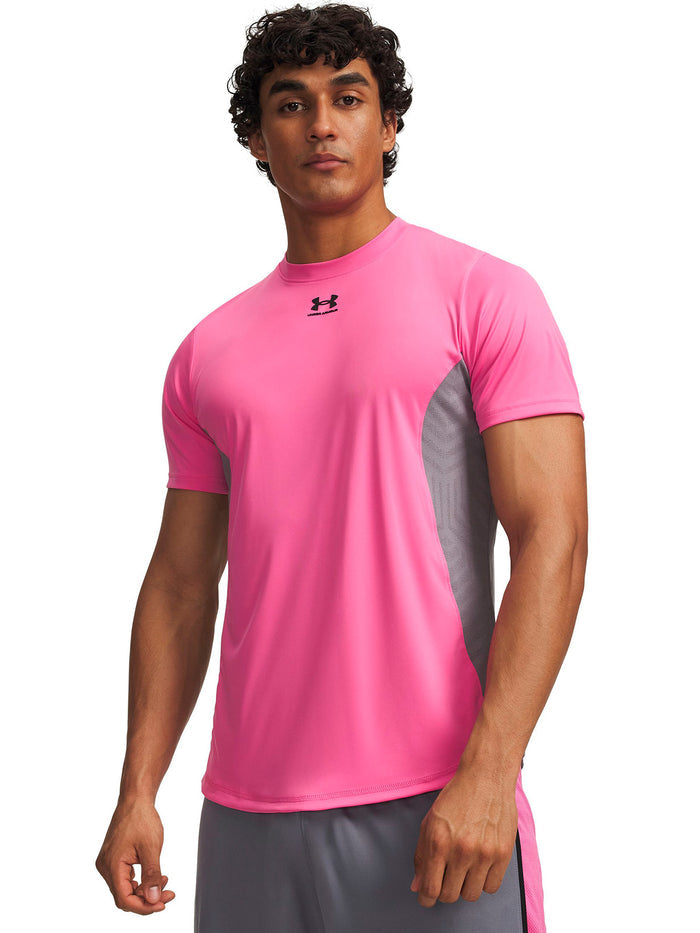 Polera manga corta UA Challenger Pro rosado para hombre