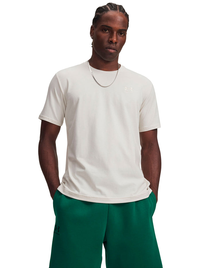 Polera manga corta UA Icon blanco para hombre