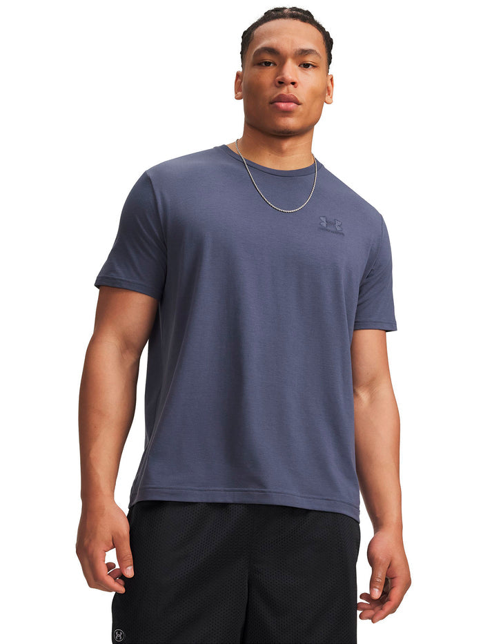 Polera manga corta UA Icon gris para hombre