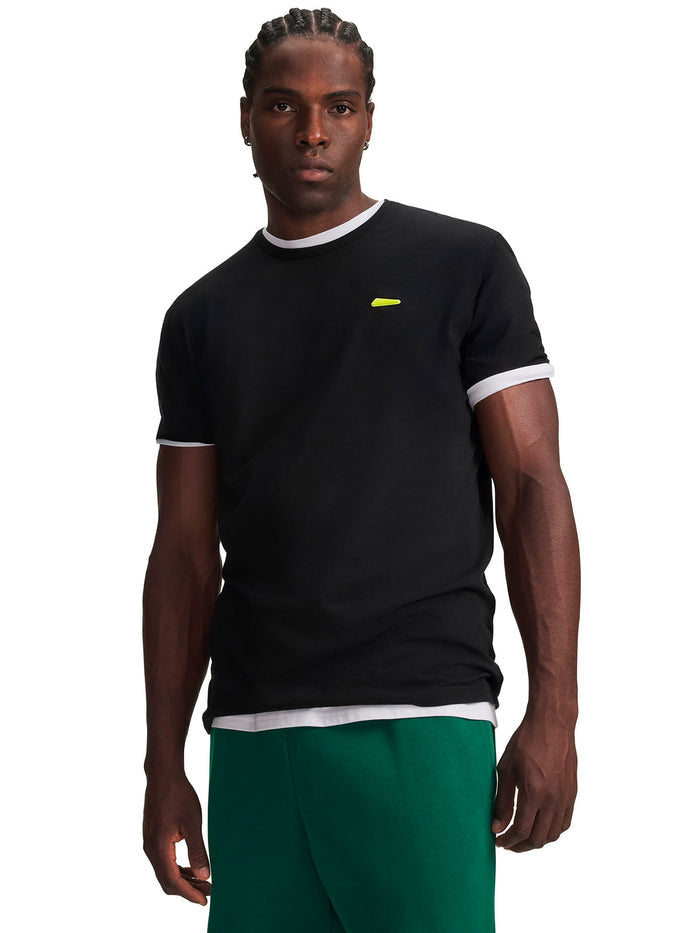 Polera manga corta UA Scorpio negro para hombre