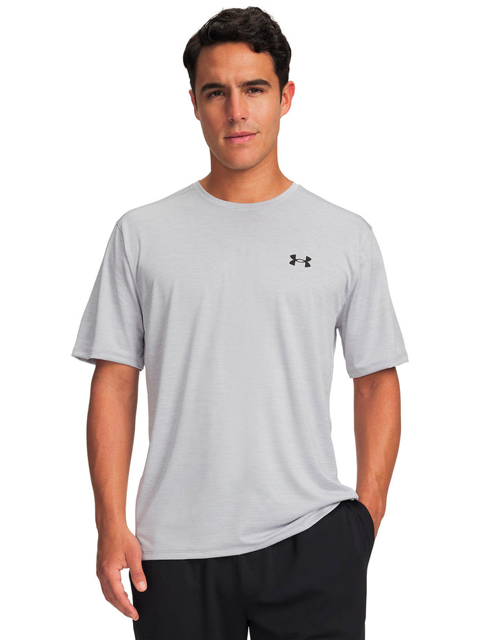 Polera manga corta UA Tech Vent gris para hombre