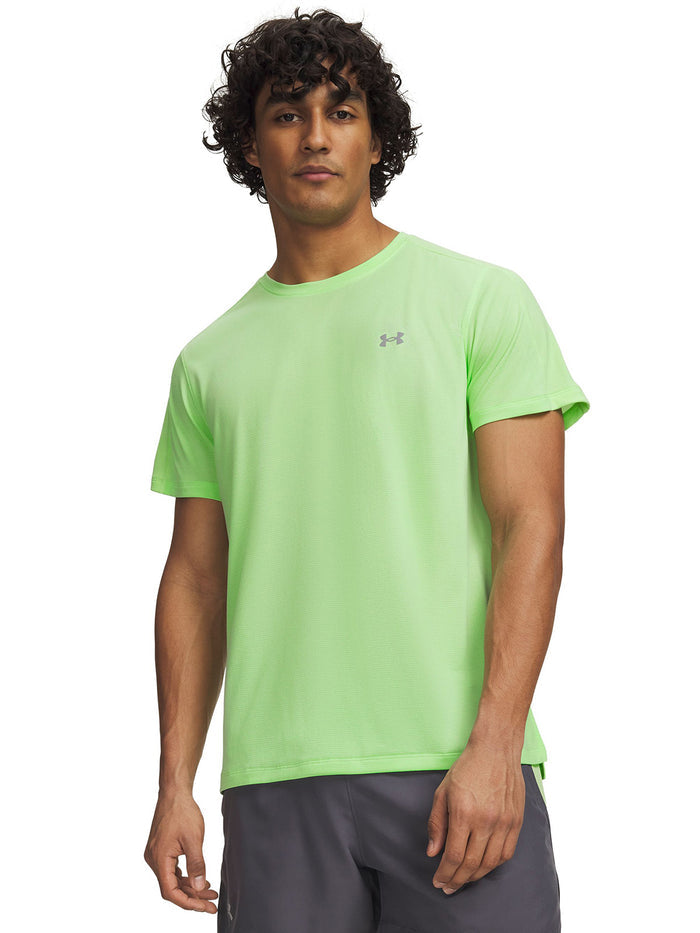 UA Velociti Reflectante SS Polera Manga Corta verde para hombre