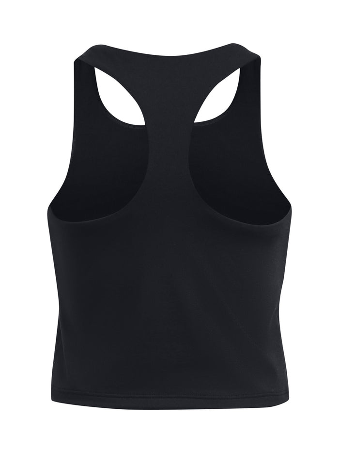 UA Motion Crop Tank Polera Sin Mangas negro para niña