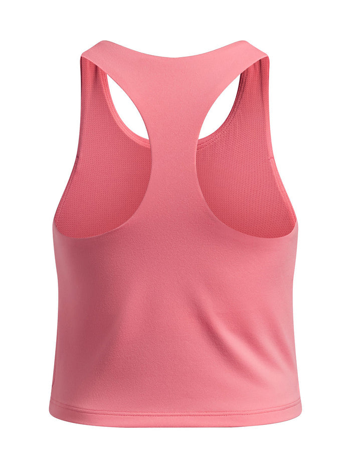 UA Motion Crop Tank Polera Sin Mangas rosado para niña