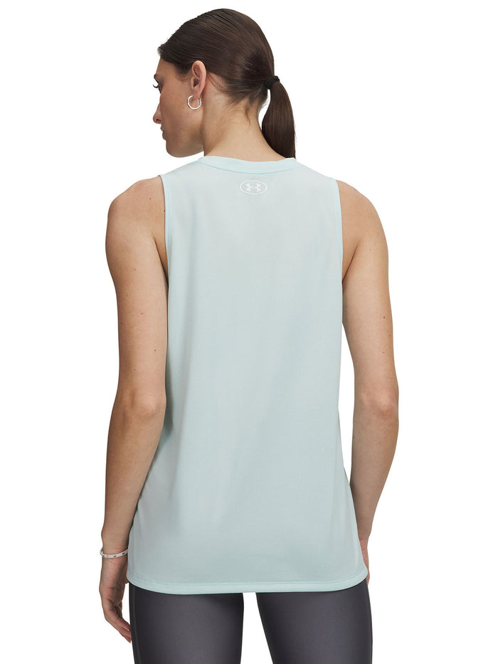 UA Tech Tank Solid Polera Sin Mangas verde para mujer