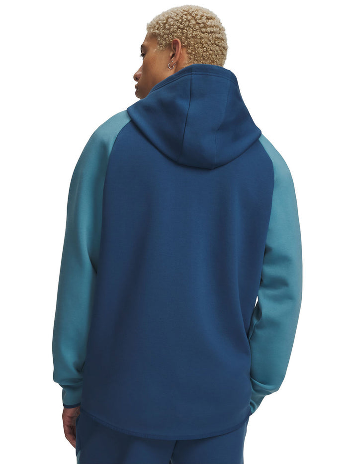 UA Unstoppable Fleece Full Zip Poleron azul para hombre