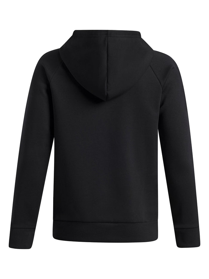 UA Rival Fleece Big Logo Print Fill Poleron negro para niño