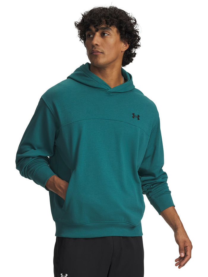 UA Rival Lightweight Hoodie Poleron verde para hombre