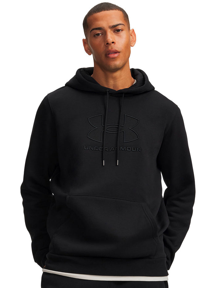 Poleron UA Icon Fleece Branded negro para hombre