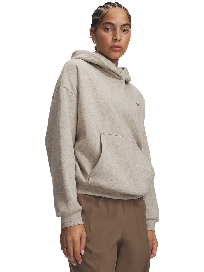 Poleron UA Icon Fleece café para mujer