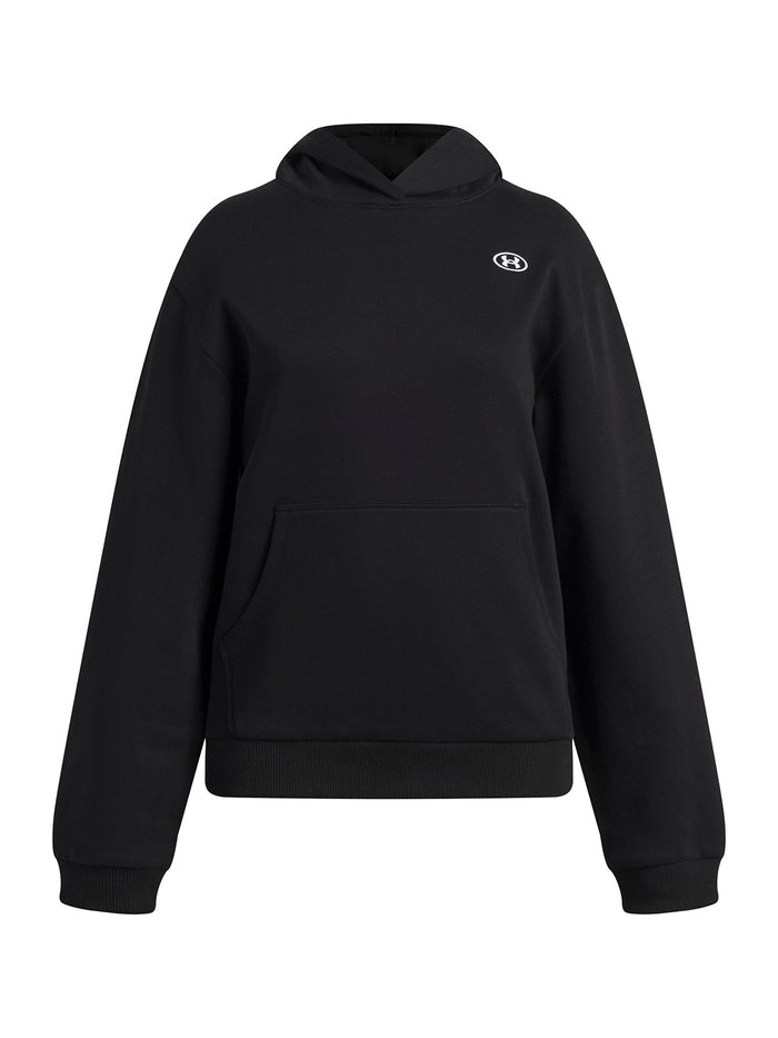 Poleron UA Rival Fleece negro para niña