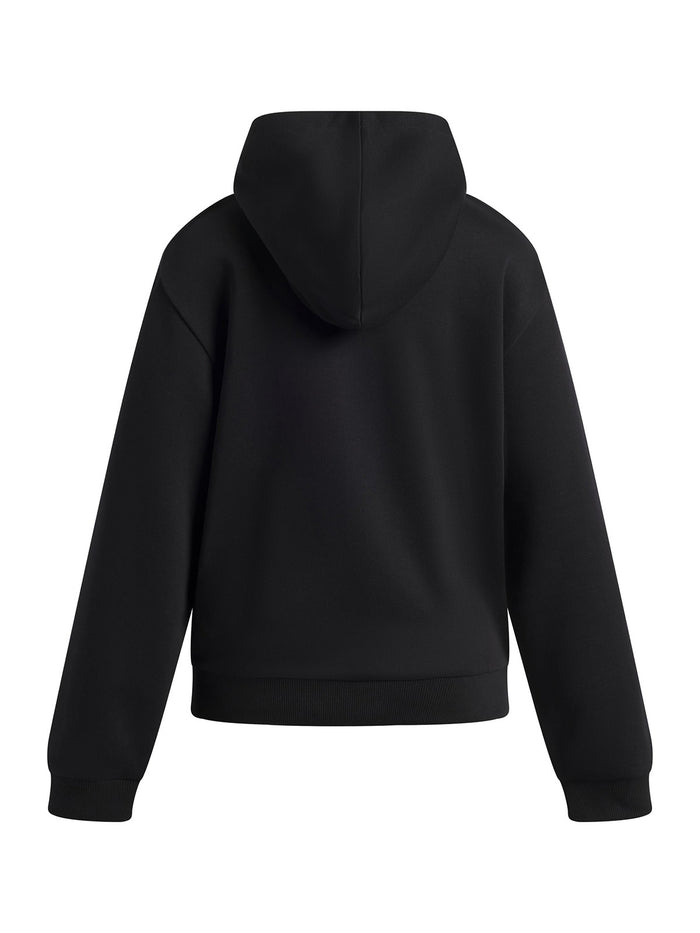 Poleron UA Rival Fleece negro para niña