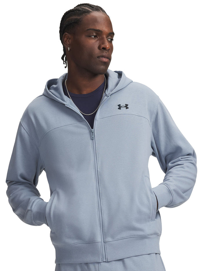 Poleron UA Rival Lightweight Full Zip azul para hombre
