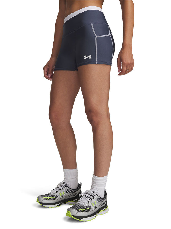 Primera capa inferior UA HeatGear Novelty gris para mujer