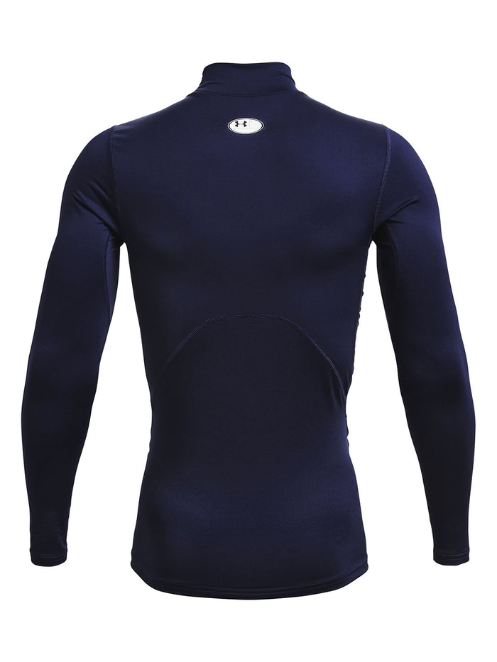 UA ColdGear Compression Mock Primera Capa Superior azul para hombre