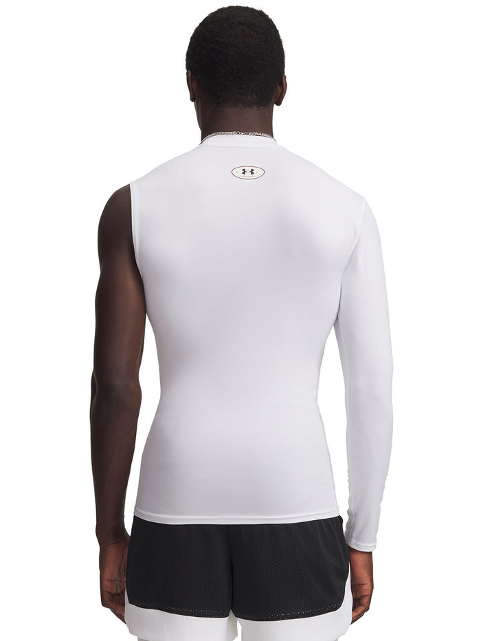 UA HeatGear Asymmetrical Left Top Primera Capa Superior blanco para hombre