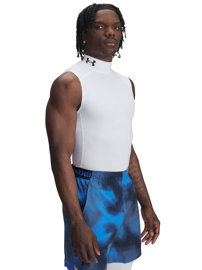 UA HeatGear Mock Primera Capa Superior blanco para hombre