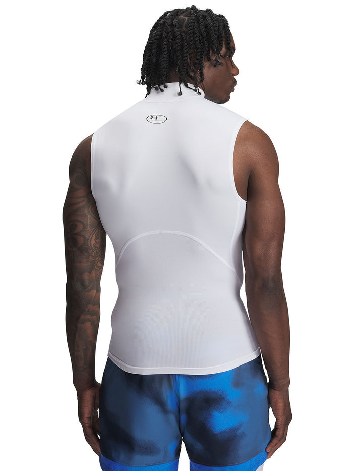 UA HeatGear Mock Primera Capa Superior blanco para hombre