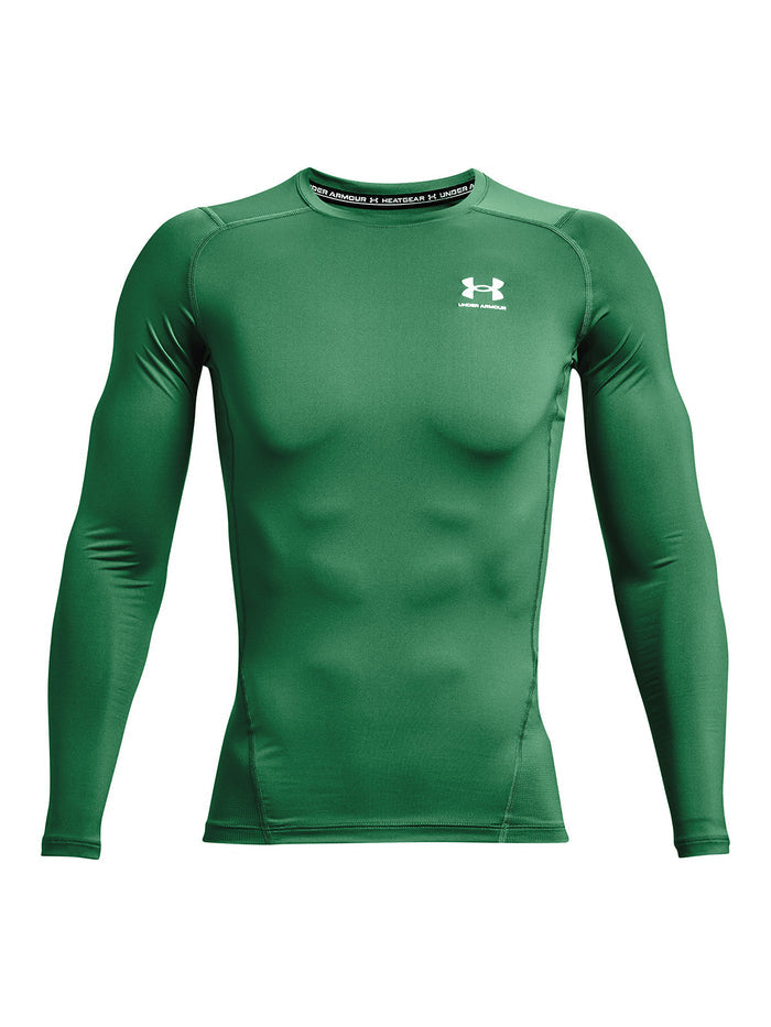 UA HeatGear Armour Compression Primera Capa Superior verde para hombre