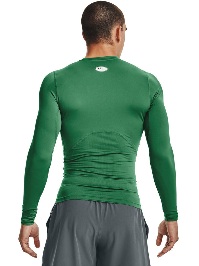 UA HeatGear Armour Compression Primera Capa Superior verde para hombre