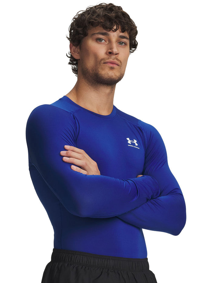 UA HeatGear Armour Compression Primera Capa Superior azul para hombre