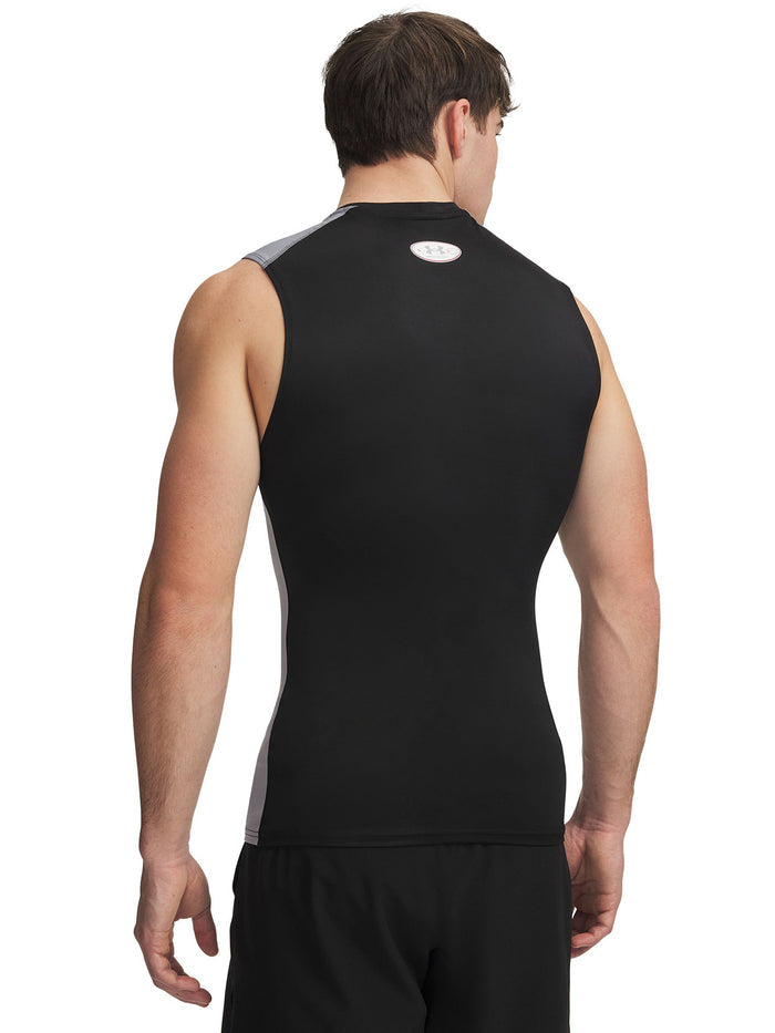 UA HG Elite Compression SL Primera Capa Superior negra para hombre