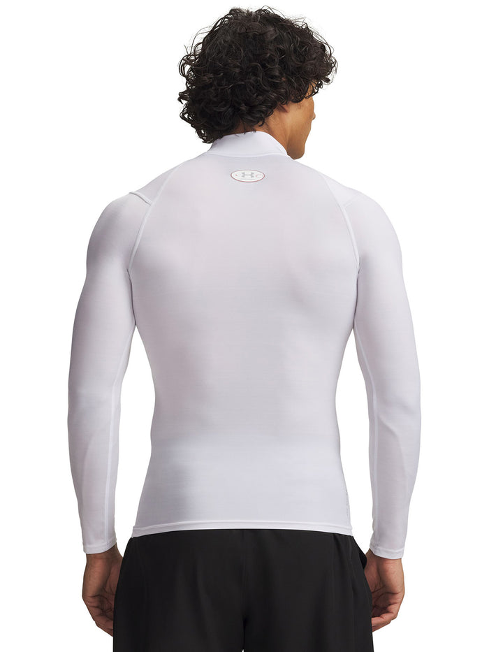 UA HG Elite Comp Mock LS Primera Capa Superior blanco para hombre