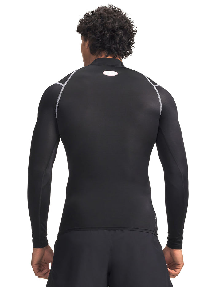 Primera capa superior HeatGear Elite Compression Mck Manga Larga Hombre Negro