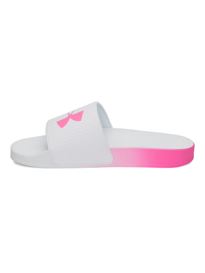 Sandalia UA W ARMR Slide blanca para mujer