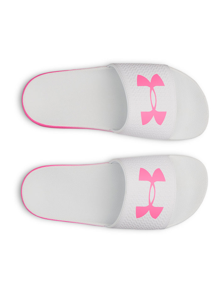 Sandalia UA W ARMR Slide blanca para mujer