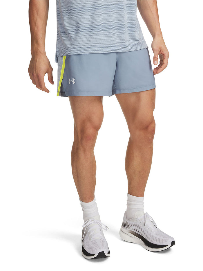 Short UA Launch 5" azul para hombre