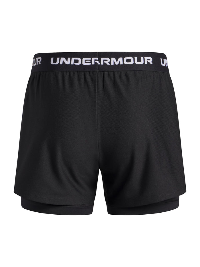 Short UA Tech Play Up 2 en 1 negro para niña
