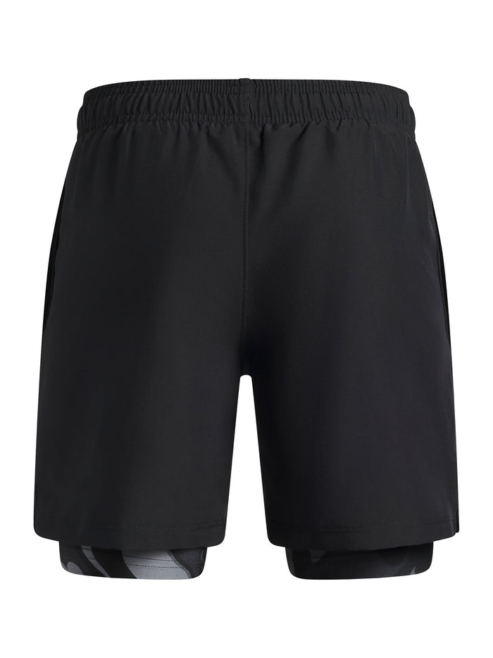 Short UA Tech Woven 2 en 1 negro para niño