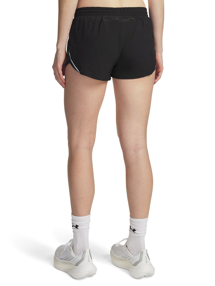 UA Velociti Pro 3" Short negro para mujer