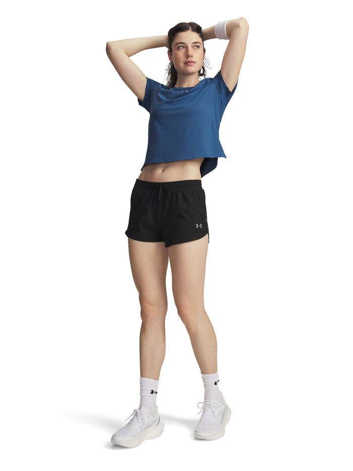 UA Velociti Pro 3" Short negro para mujer