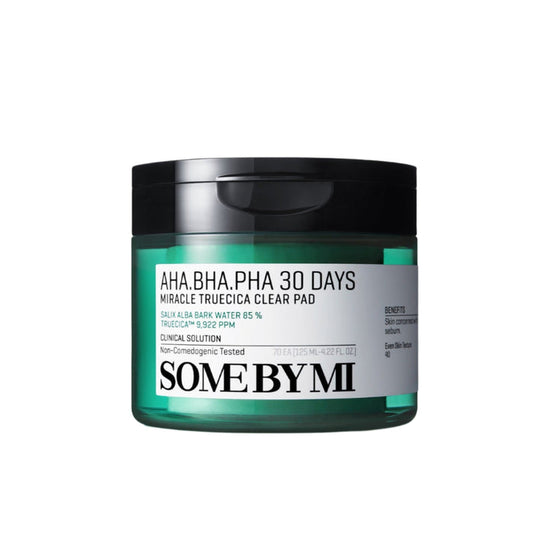 SOME BY MI AHA BHA PHA 30 Days Miracle Truecica Clear Pad 125ML (70pcs) | GlamTouch UK