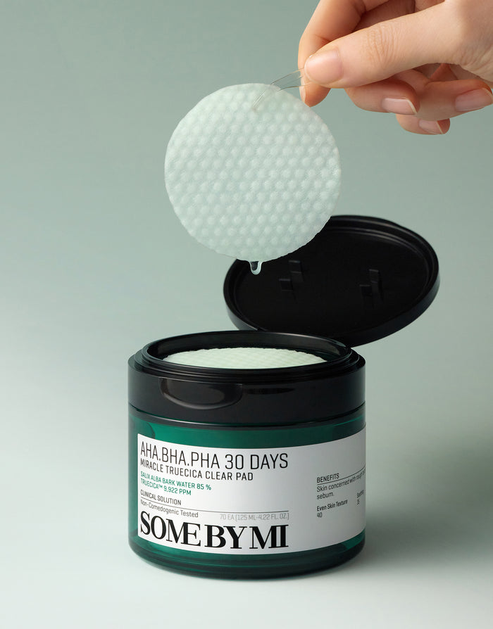 SOME BY MI AHA BHA PHA 30 Days Miracle Truecica Clear Pad 125ML (70pcs) | GlamTouch UK