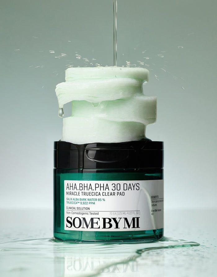 SOME BY MI AHA BHA PHA 30 Days Miracle Truecica Clear Pad 125ML (70pcs) | GlamTouch UK