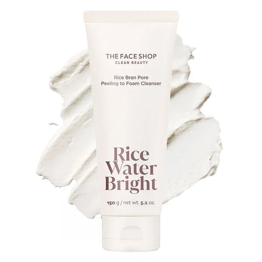 [THE FACE SHOP] Rice Water Bright Rice Bran Pore Peeling to Foam Cleanser 150g - Ballagrio