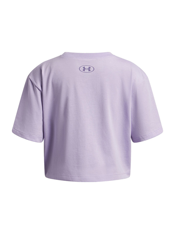 UA G Logo Star SS Polera Manga Corta morado para niña