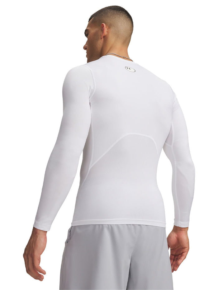 UA HeatGear Armour Compression Primera Capa Superior blanco para hombre