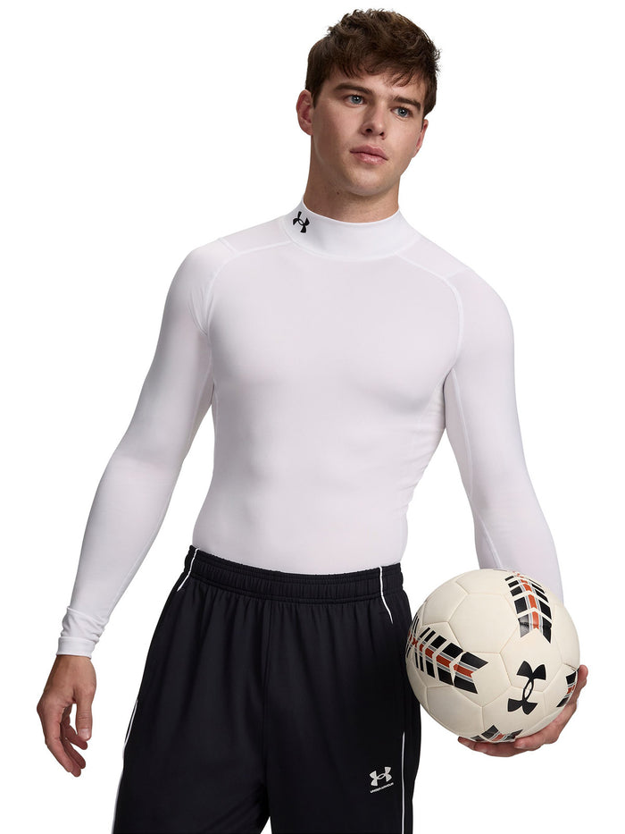 UA HeatGear Mock Primera Capa Superior blanco para hombre