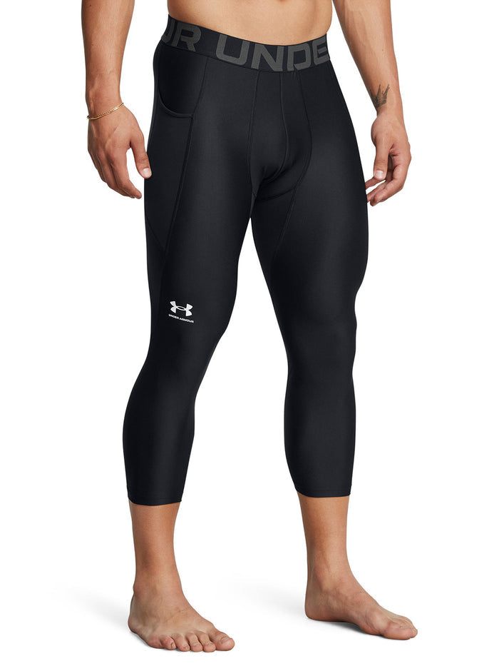 UA HeatGear Primera Capa Inferior 3/4 negro para hombre